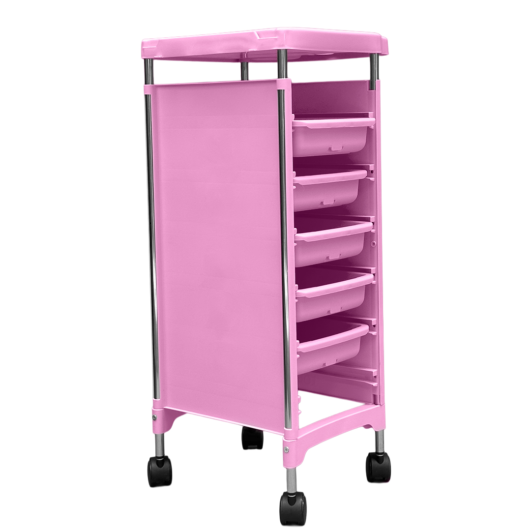 Carrito auxiliar rosa